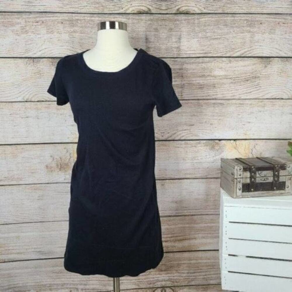 Kensie Short Sleeve Black T-Shirt Dress XS